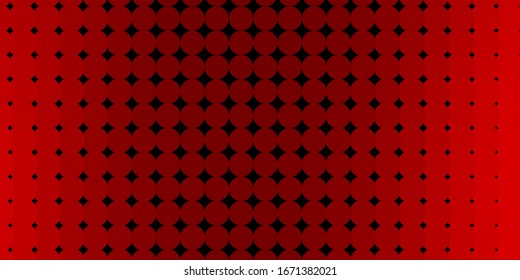 Dark Red vector pattern with spheres. Abstract decorative design in gradient style with bubbles. Pattern for websites.
