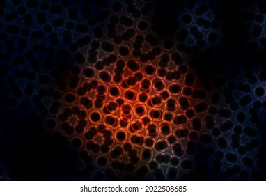 Dark Red vector pattern with spheres. Modern abstract illustration with colorful water drops. Pattern for ads, leaflets.