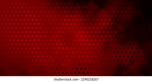 Dark Red vector pattern with spheres. Abstract colorful disks on simple gradient background. Design for posters, banners.