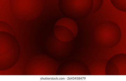 Dark Red vector pattern with spheres. Beautiful colored illustration with blurred circles in nature style. Beautiful design for your business natural advert.