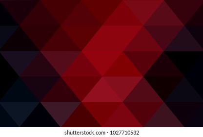 Dark Red vector Pattern.  triangular template. Geometric sample. Repeating routine with triangle shapes. New texture for your design. Pattern can be used for background.