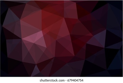 Dark Red vector Pattern.  triangular template. Geometric sample. Repeating routine with triangle shapes. New texture for your design. Pattern can be used for background.