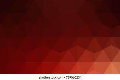 Dark Red vector Pattern.  triangular template. Geometric sample. Repeating routine with triangle shapes. New texture for your design. Pattern can be used for background.