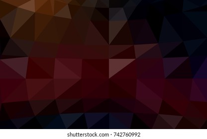 Dark Red vector Pattern.  triangular template. Geometric sample. Repeating routine with triangle shapes. New texture for your design. Pattern can be used for background.