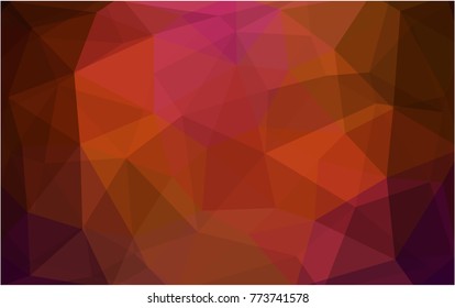 Dark Red vector Pattern.  triangular template. Geometric sample. Repeating routine with triangle shapes. New texture for your design. Pattern can be used for background.