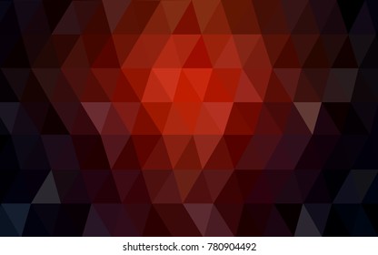 Dark Red vector Pattern.  triangular template. Geometric sample. Repeating routine with triangle shapes. New texture for your design. Pattern can be used for background.