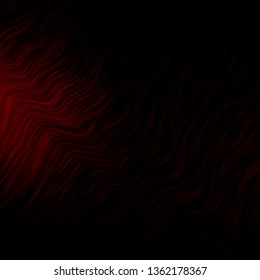 Dark Red vector pattern with wry lines. Colorful illustration, which consists of curves. Pattern for ads, commercials.