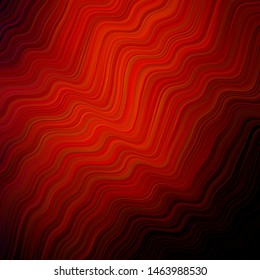 Dark Red vector pattern with wry lines. Modern gradient abstract illustration with bandy lines. Abstract design for your web site.