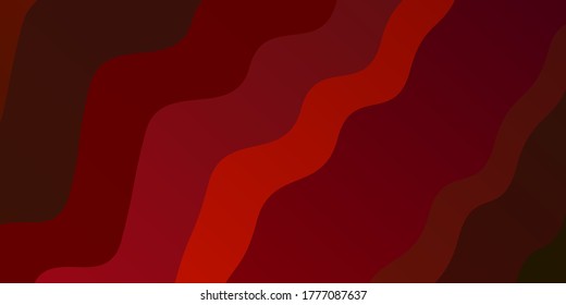 Dark Red vector pattern with wry lines. Colorful illustration, which consists of curves. Best design for your ad, poster, banner.