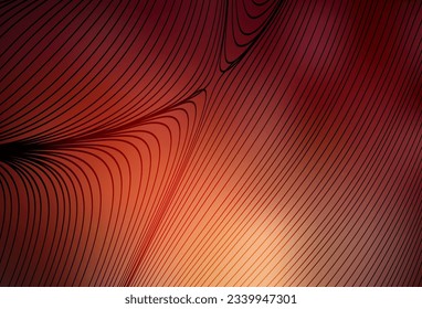 Dark Red vector pattern with wry lines. Colorful gradient illustration in simple style with lines. Best design for your business.