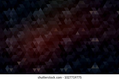 Dark Red vector polygon abstract pattern. Brand-new colored illustration in blurry style with gradient. The best triangular design for your business.