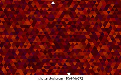 Dark Red vector polygon abstract background. Colorful illustration in abstract style with gradient. Triangular pattern for your business design.