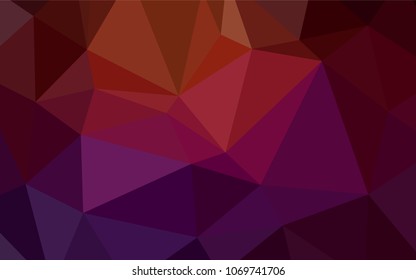 Dark Red vector polygon abstract layout. Colorful abstract illustration with gradient. The template for cell phone's backgrounds.