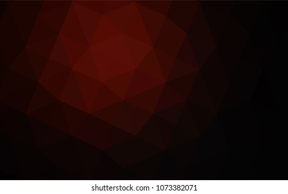 Dark Red vector polygon abstract background. Colorful illustration in polygonal style with gradient. The template for cell phone's backgrounds.