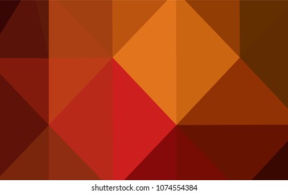 Dark Red vector polygon abstract background. Colorful abstract illustration with gradient. The template for cell phone's backgrounds.