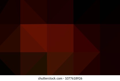Dark Red vector polygon abstract backdrop. Shining colored illustration in a new style. A completely new design for your business.