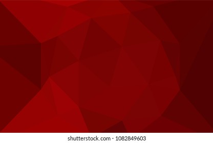 Dark Red vector polygon abstract layout. Colorful illustration in polygonal style with gradient. A new texture for your web site.