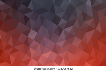 Dark Red vector polygon abstract background. Elegant bright polygonal illustration with gradient. Polygonal design for your web site.