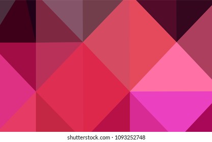 Dark Red vector polygon abstract background. A completely new color illustration in a  polygonal style. Brand-new design for your business.