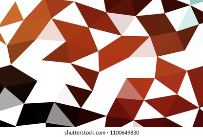 Dark Red vector polygon abstract polygon abstract. Shining illustration, which consist of triangles. A new texture for your design.