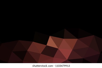 Dark Red vector polygon abstract polygon abstract. Brand new colored illustration in blurry style with gradient. Brand new style for your business design.