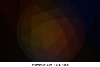 Dark Red vector polygon abstract backdrop with a gem in a centre. Illustration in halftone style with triangles. Best triangular design for your business.