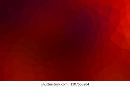 Dark Red vector polygon abstract layout. A sample with polygonal shapes. Best triangular design for your business.