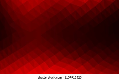 Dark Red vector polygon abstract background. Shining colored illustration in a Brand new style. A new texture for your design.