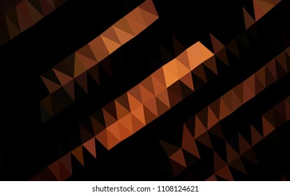 Dark Red vector polygon abstract background. A vague abstract illustration with gradient. Brand new design for your business.
