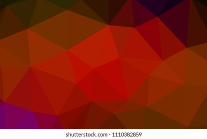 Dark Red vector polygon abstract background. Creative geometric illustration in Origami style with gradient. A completely new design for your leaflet.
