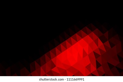Dark Red vector polygon abstract background. Colorful illustration in abstract style with gradient. A new texture for your design.
