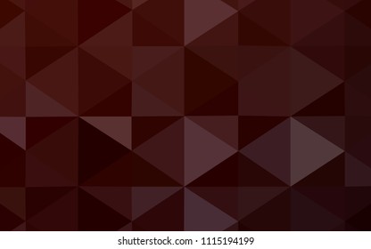 Dark Red vector polygon abstract backdrop. Geometric illustration in Origami style with gradient.  The polygonal design can be used for your web site.