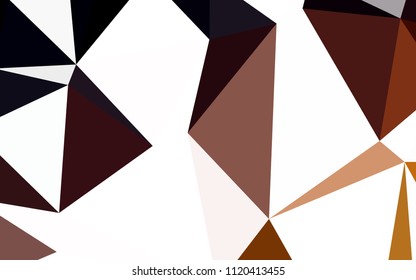 Dark Red vector polygon abstract layout. Colorful illustration in polygonal style with gradient. Pattern for a brand book's backdrop.