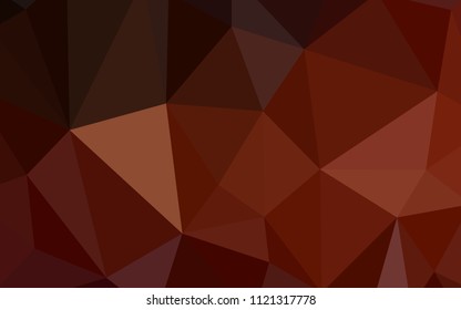 Dark Red vector polygon abstract background. Triangular geometric sample with gradient.  Brand new design for your business.