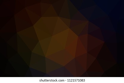 Dark Red vector polygon abstract layout. Colorful illustration in polygonal style with gradient. Completely new template for your banner.