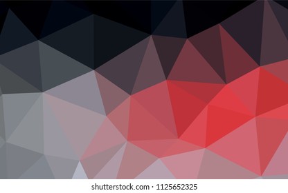 Dark Red vector polygon abstract backdrop. Colorful illustration in polygonal style with gradient. Brand new style for your business design.