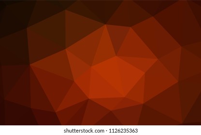 Dark Red vector polygon abstract backdrop. Colorful abstract illustration with triangles. Brand new style for your business design.
