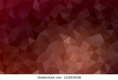 Dark Red vector polygon abstract layout. A completely new color illustration in a polygonal style. Completely new template for your banner.