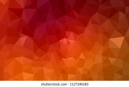 Dark Red vector polygon abstract background. Elegant bright polygonal illustration with gradient. Pattern for a brand book's backdrop.
