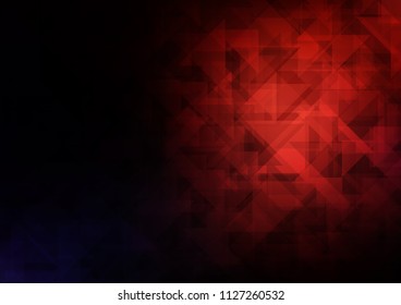 Dark Red vector polygon abstract polygon abstract. Shining illustration, which consist of triangles. A completely new template for your business design.