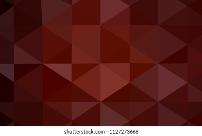 Dark Red vector polygon abstract background. Creative geometric illustration in Origami style with gradient. A completely new template for your business design.