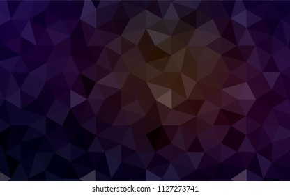 Dark Red vector polygon abstract layout. Polygonal abstract illustration with gradient. Brand new style for your business design.