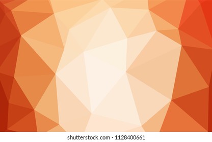 Dark Red vector polygon abstract backdrop. Colorful abstract illustration with triangles. Completely new template for your banner.