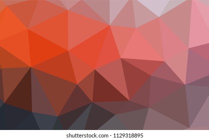 Dark Red vector polygon abstract backdrop. Creative illustration in halftone style with triangles. Best triangular design for your business.