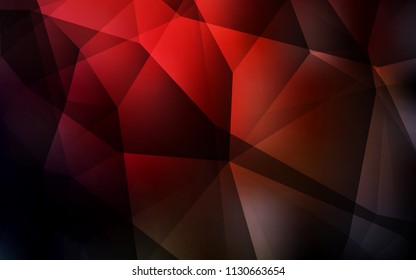 Dark Red vector polygon abstract layout. Polygonal abstract illustration with gradient. Textured pattern for your backgrounds.