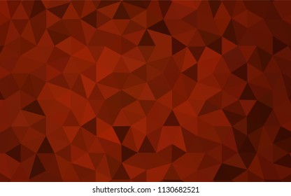 Dark Red vector polygon abstract backdrop. Colorful illustration in abstract style with triangles. Polygonal design for your web site.