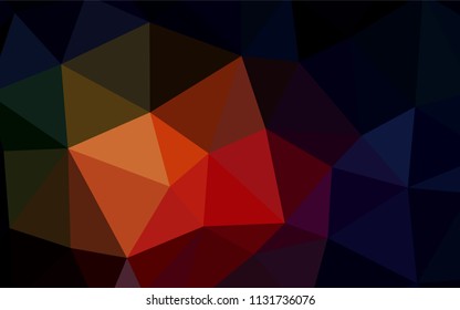 Dark Red vector polygon abstract background. Colorful illustration in polygonal style with gradient. A new texture for your web site.