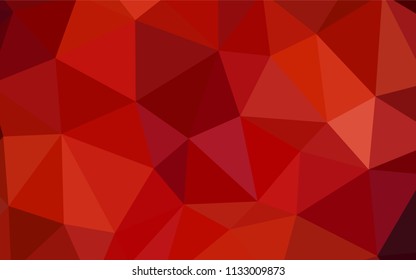 Dark Red vector polygon abstract background. A sample with polygonal shapes. Textured pattern for your backgrounds.