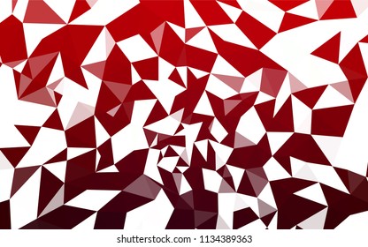 Dark Red vector polygon abstract background. A completely new color illustration in a polygonal style. A new texture for your web site.