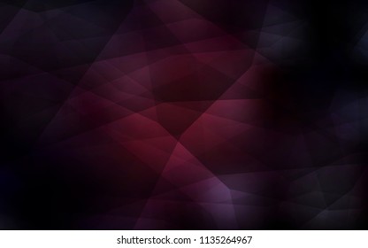 Dark Red vector polygon abstract background. Colorful abstract illustration with triangles. Brand new design for your business.